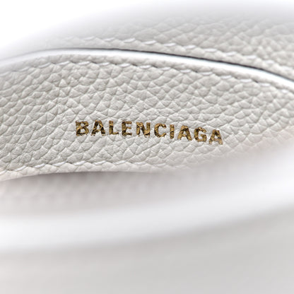 Balenciaga Grained Calfskin XXS Ville Top Handle Bag White Black 6 of 10