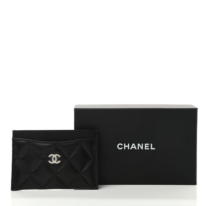 Chanel Lambskin Quilted Card Holder Black 9 of 9