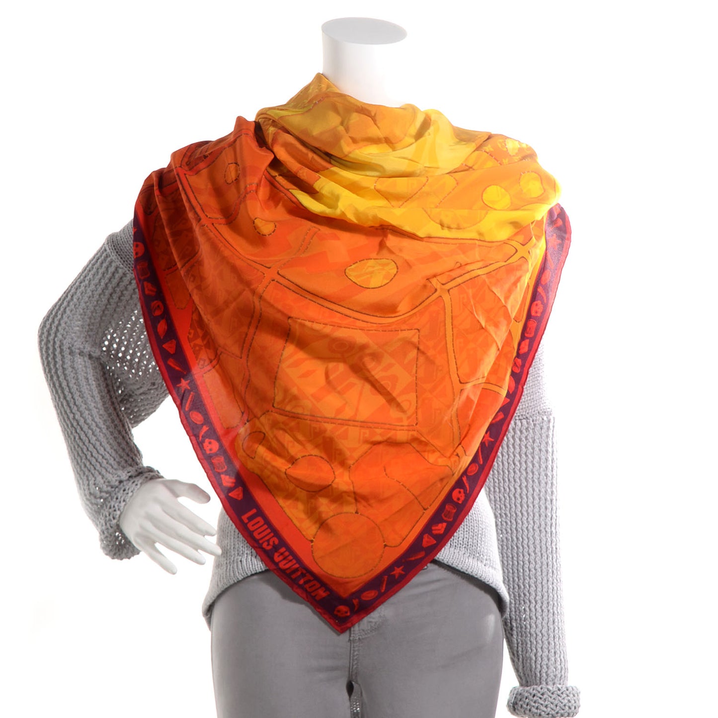 Silk Sun Giant Square Scarf
