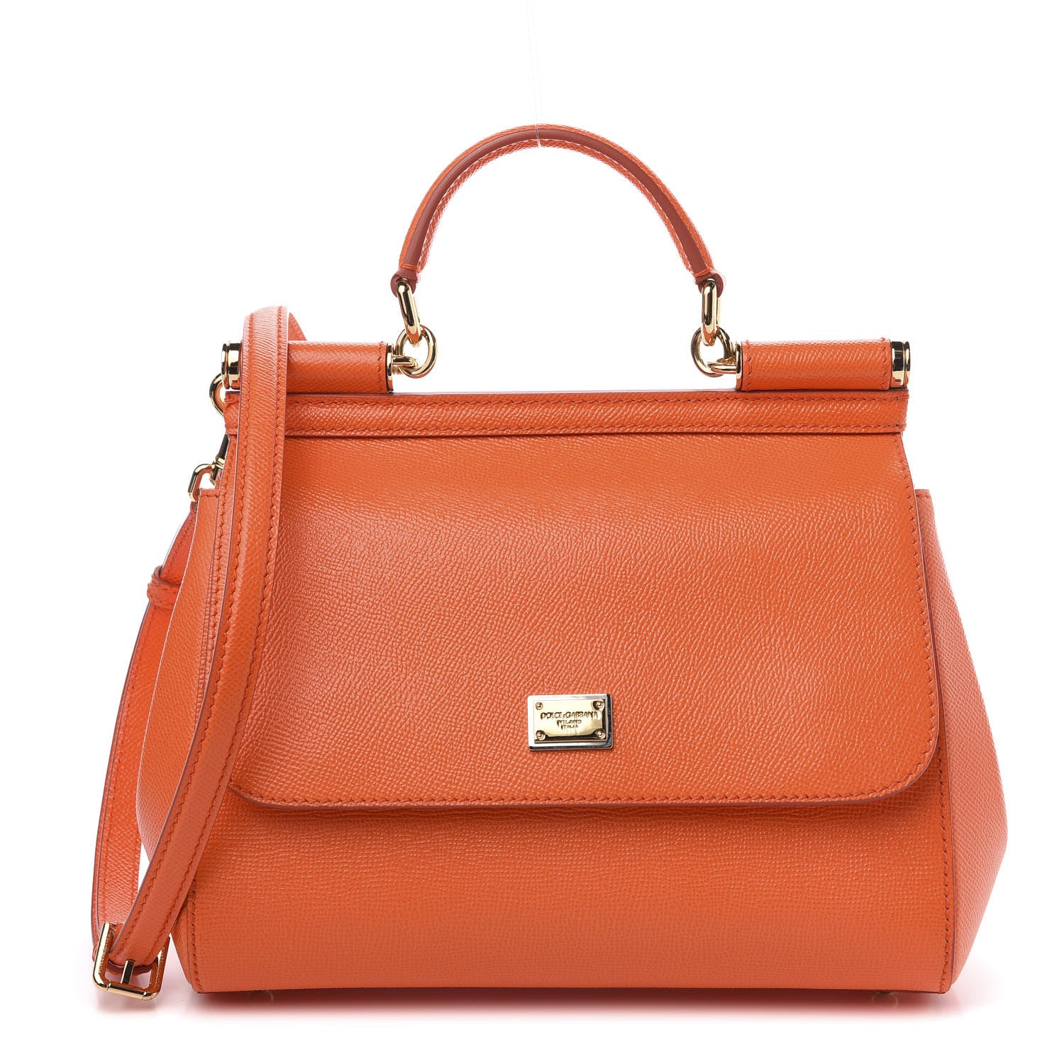 Dolce & Gabbana Dauphine Medium Miss Sicily Satchel Mandarino 1 of 11