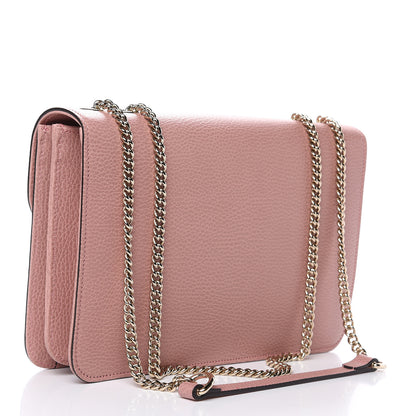 Gucci Dollar Calfskin Interlocking G Shoulder Bag Soft Pink 3 of 9