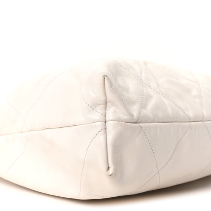 Chanel Shiny Calfskin Quilted Chanel 22 White 10 of 11