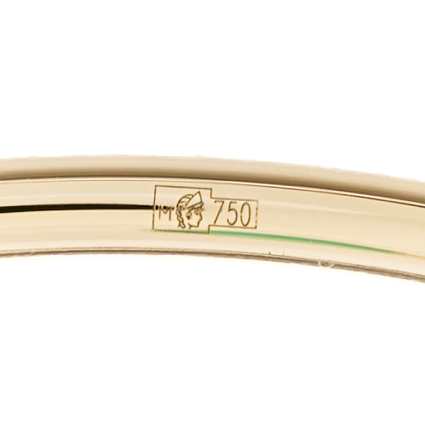 Tiffany 18K Yellow Gold Chrysoprase 8mm HardWear Ball Wire Bracelet 4 of 4