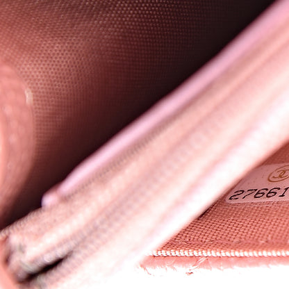 Chanel Iridescent Caviar Quilted Wallet on Chain WOC Rose Pink 7 of 11