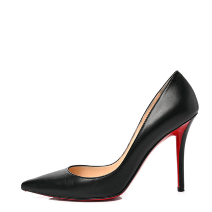 Christian Louboutin Kid Apostrophy 100 Pumps 38.5 Black 1 of 8