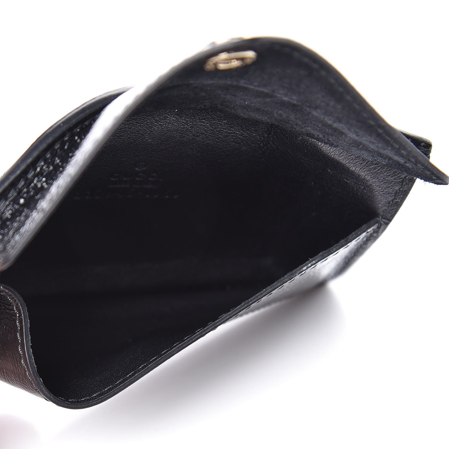 Gucci Patent Soho Envelope Card Case Black 5 of 7