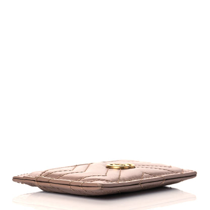 Gucci Calfskin Matelasse GG Marmont Card Holder Porcelain Rose 4 of 10