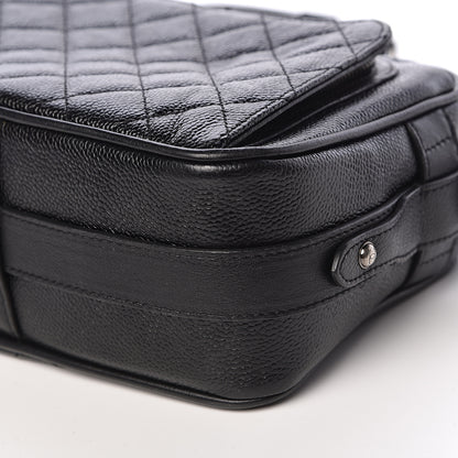 Chanel Caviar Quilted Medium Business Trip Camera Bag Black 12 of 13