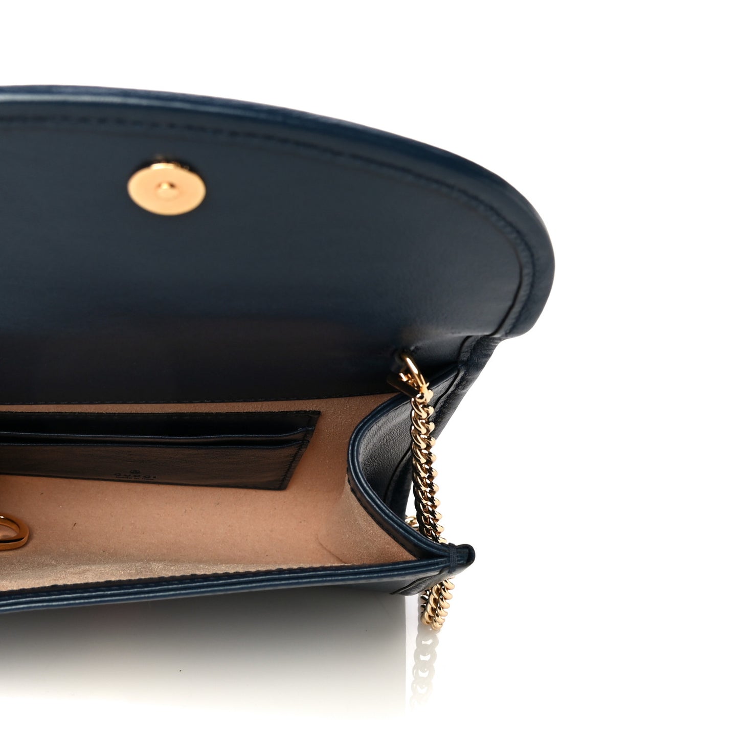 Textured Calfskin Web Mini Rajah Slim Flap Shoulder Bag Blue