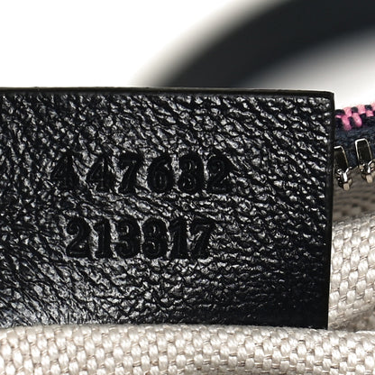 Gucci Monogram Multicolor Matelasse Diagonal Small GG Marmont Chain Shoulder Bag Pink Blue 6 of 10