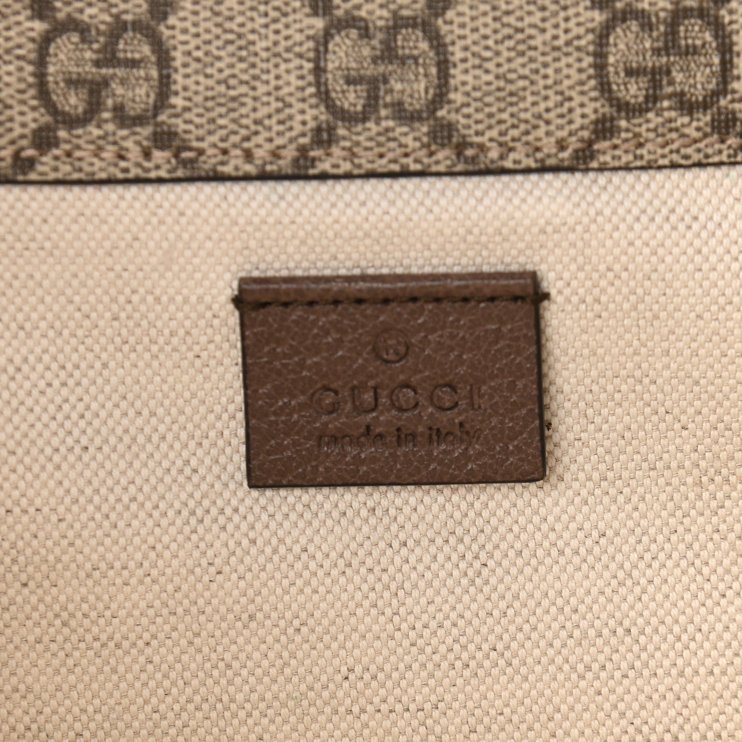 Gucci GG Supreme Monogram Web Small Neo Vintage Double Flap Messenger Bag Beige New Acero 8 of 12