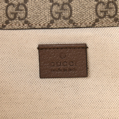Gucci GG Supreme Monogram Web Small Neo Vintage Double Flap Messenger Bag Beige New Acero 8 of 12