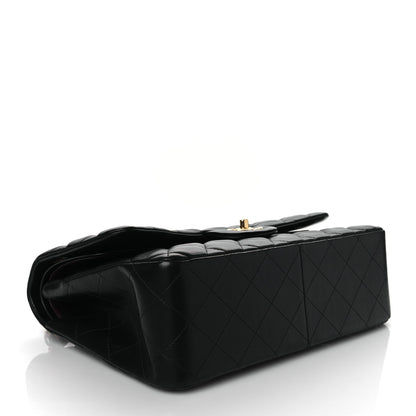 Chanel Lambskin Quilted Jumbo Double Flap Black 3 of 9