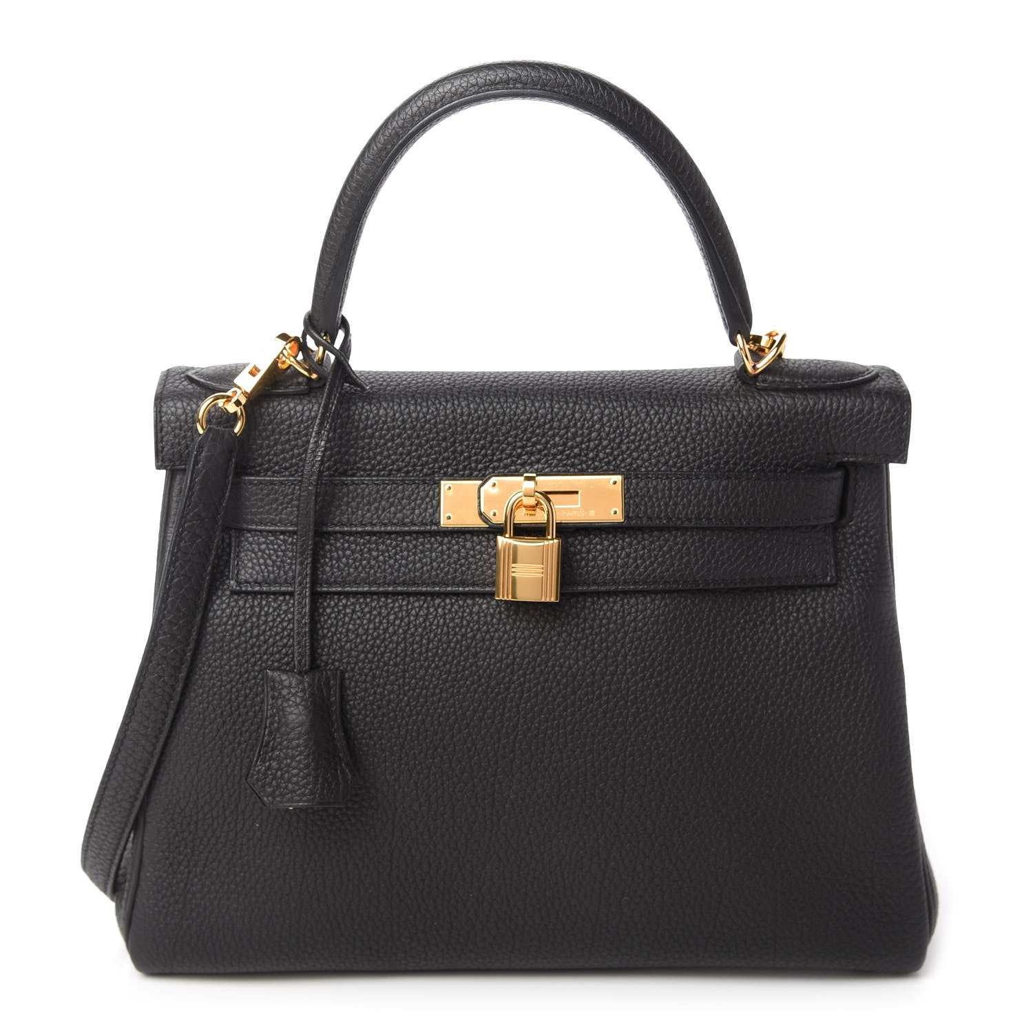 Hermes Togo Kelly Retourne 28 Black 1 of 10
