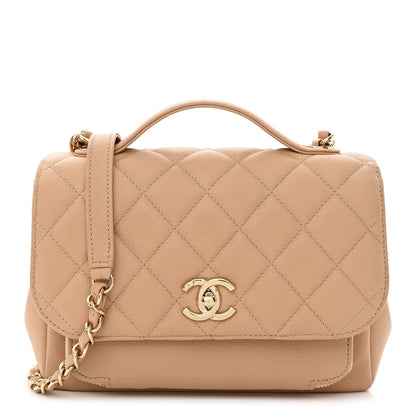 Chanel Caviar Quilted Medium Business Affinity Flap Beige 1 of 12