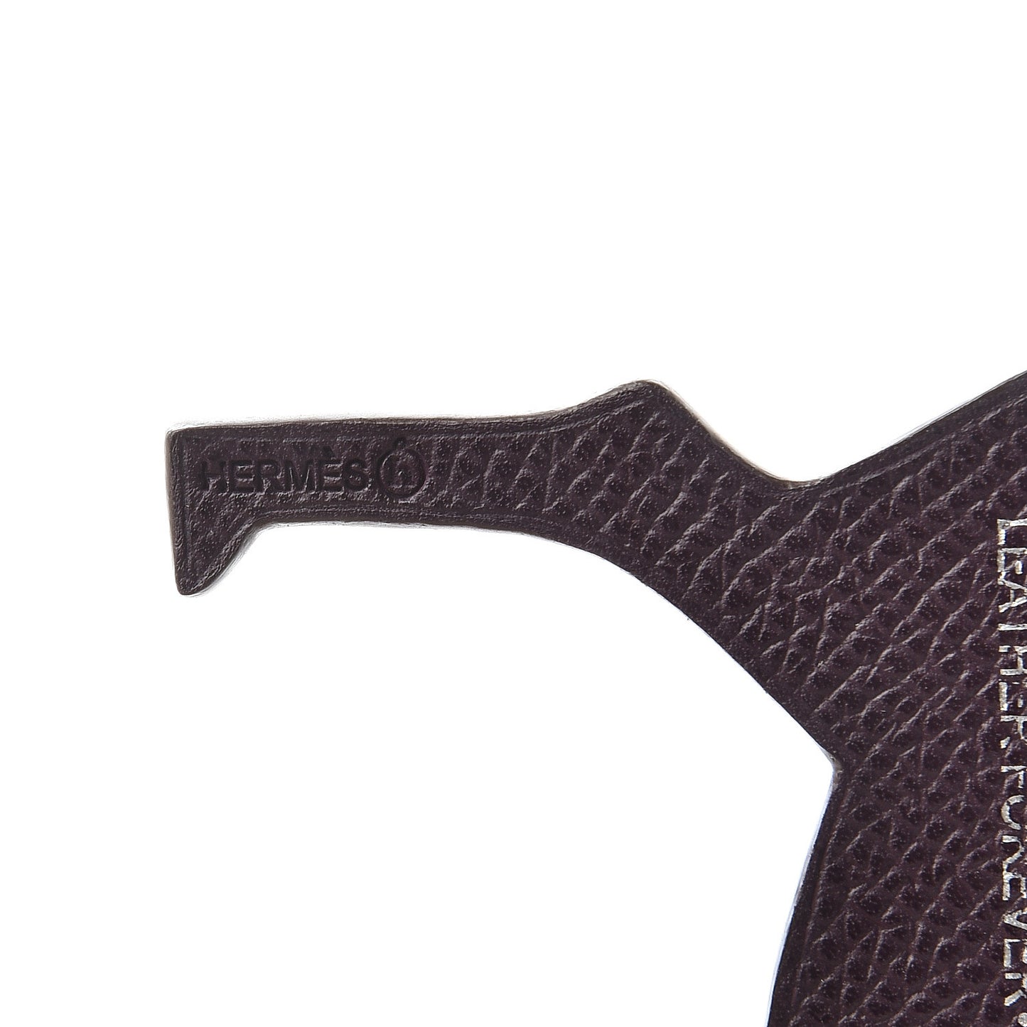 Epsom Togo Petit H Horse Bag Charm Raisin Bambou
