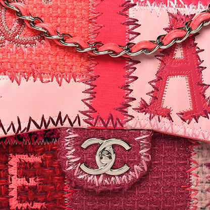 Chanel Tweed Patchwork Medium Single Flap Pink 8 of 11