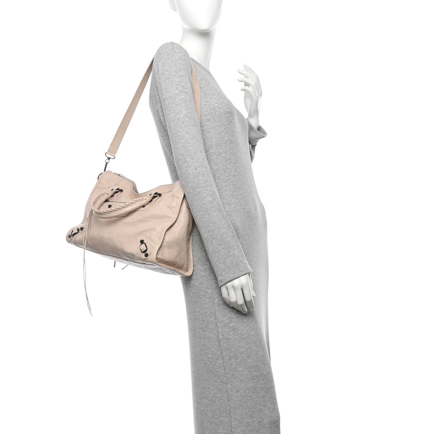Balenciaga Agneau Arena Classic Hardware Medium Le City Almond 2 of 12