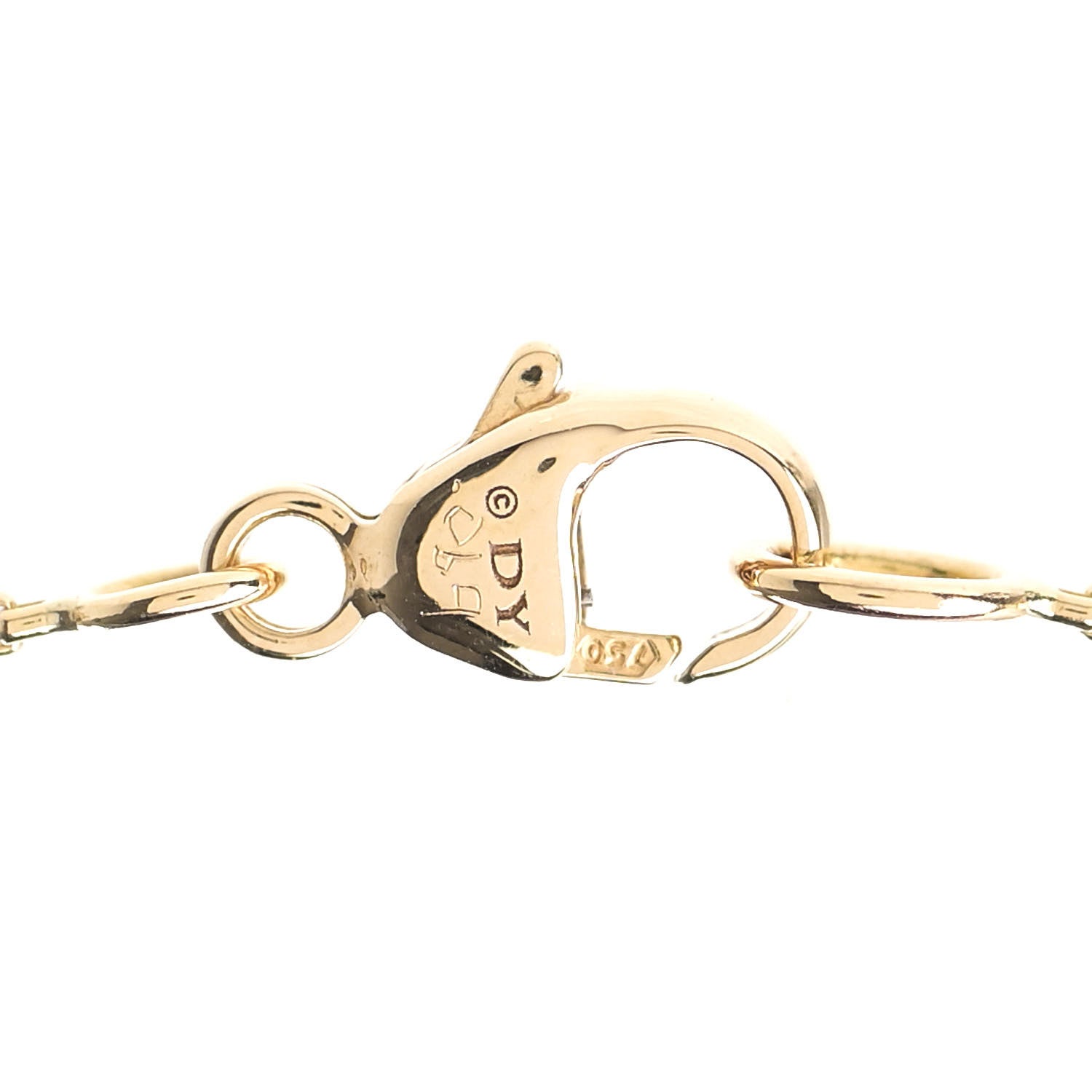 David Yurman 18K Yellow Gold Diamond Novella Necklace 4 of 6