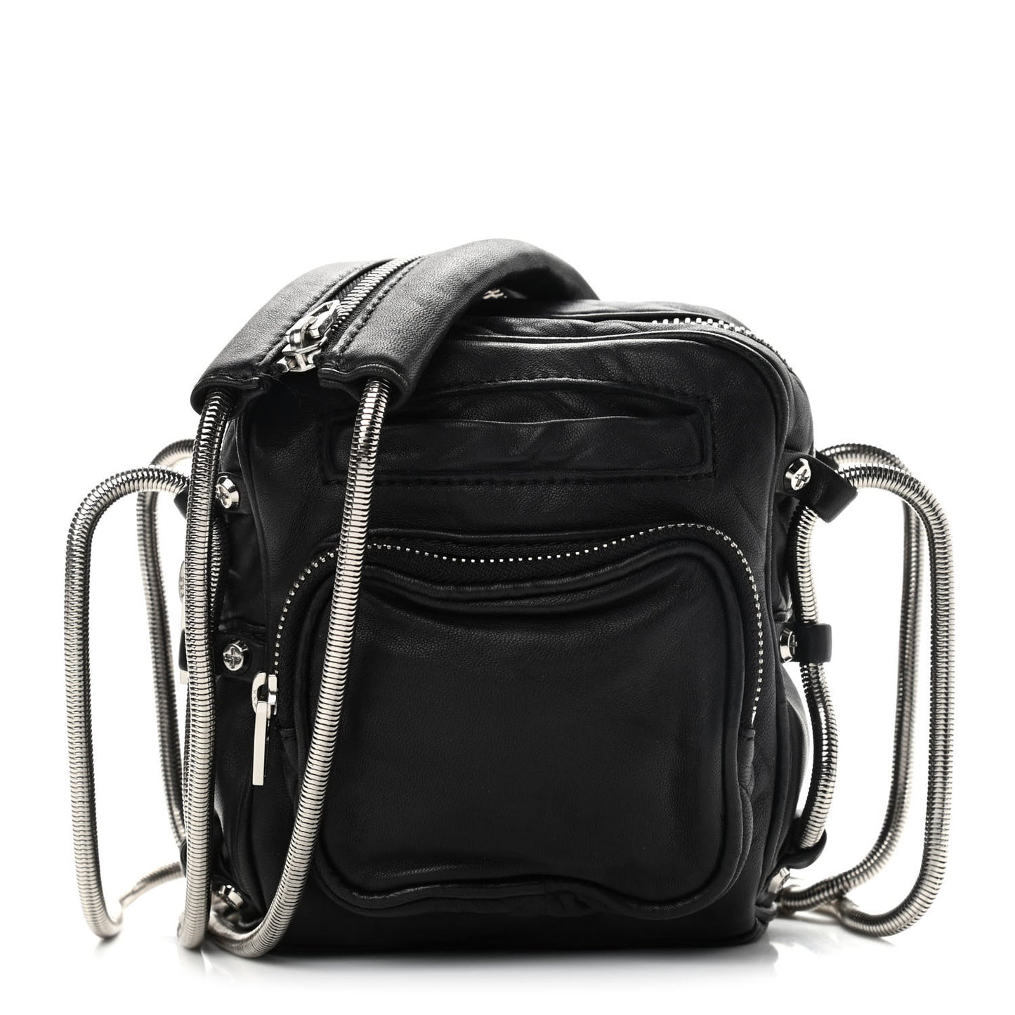 Lambskin Mini Brenda Chain Camera Bag Black