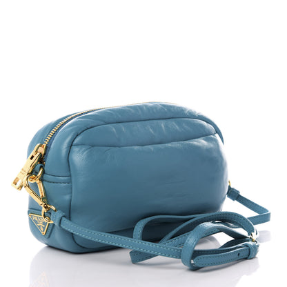 Prada Nappa Bomber Crossbody Turchese 2 of 8
