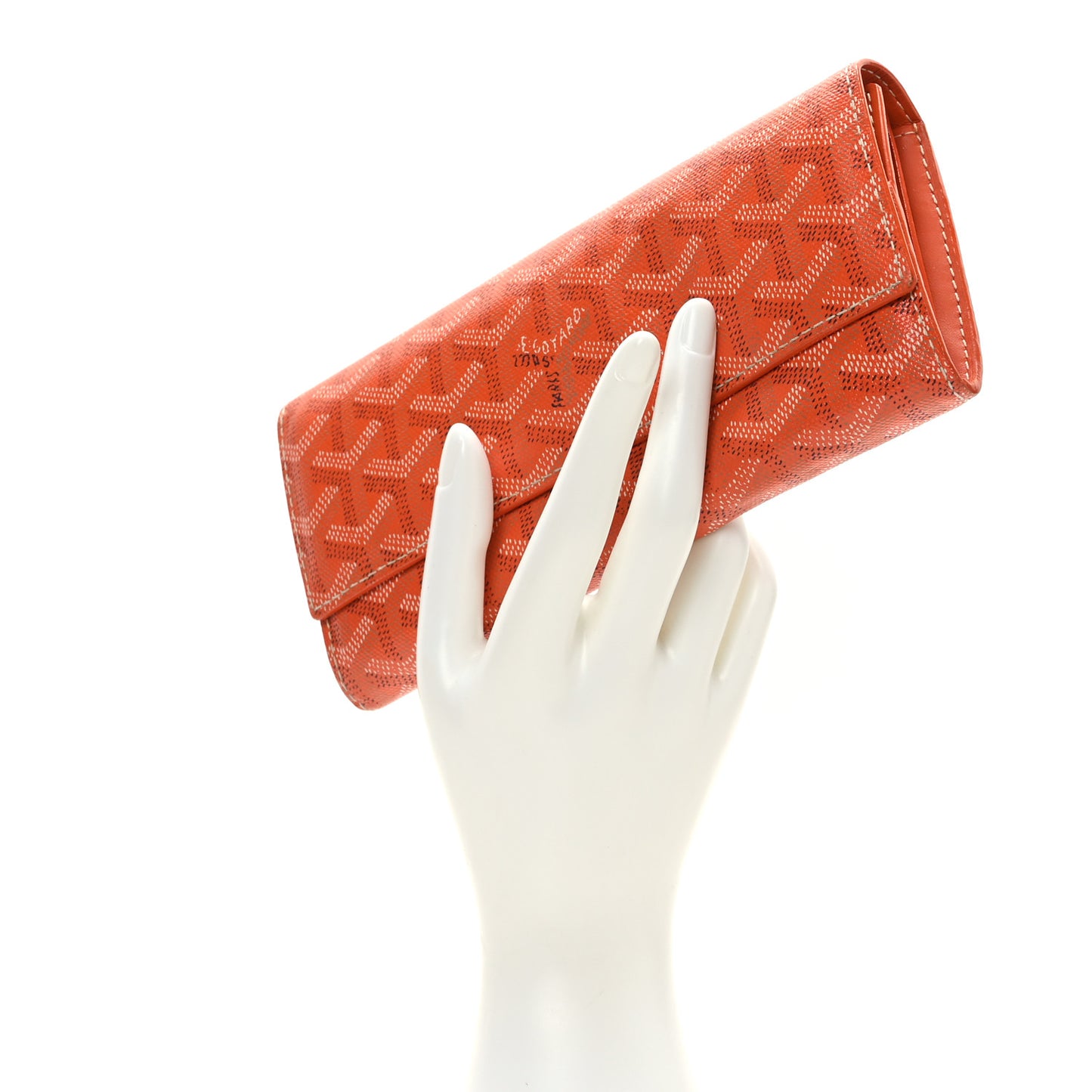 Goyardine Varenne Long Wallet Orange