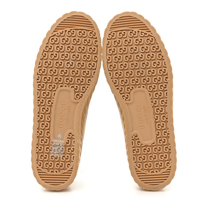 Gucci Monogram Jumbo GG New Lace Papin Mens Tortuga Low Top Sneakers 8.5 Camel Ebony Black 5 of 9