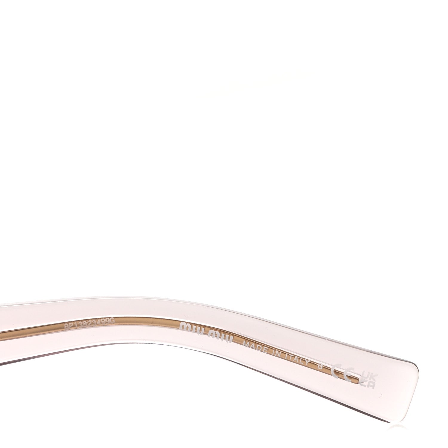 Miu Miu Transparent Acetate Oval Sunglasses SMU14Z Purple 5 of 7