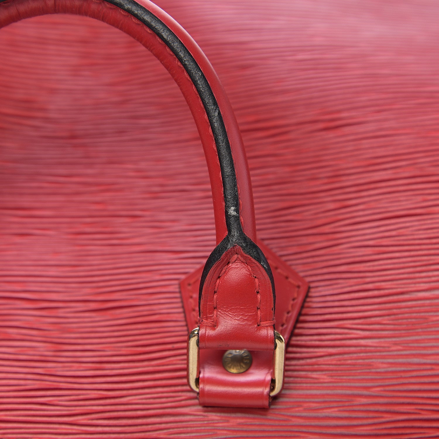 Louis Vuitton Epi Speedy 25 Castillan Red 9 of 12