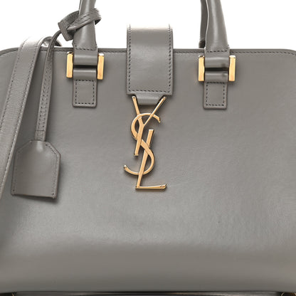 Saint Laurent Calfskin Monogram Baby Cabas Fog 7 of 13