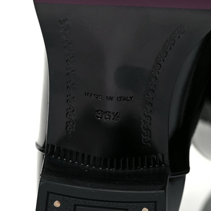 Chanel Patent CC Mid Calf Boots 36.5 Black 6 of 6
