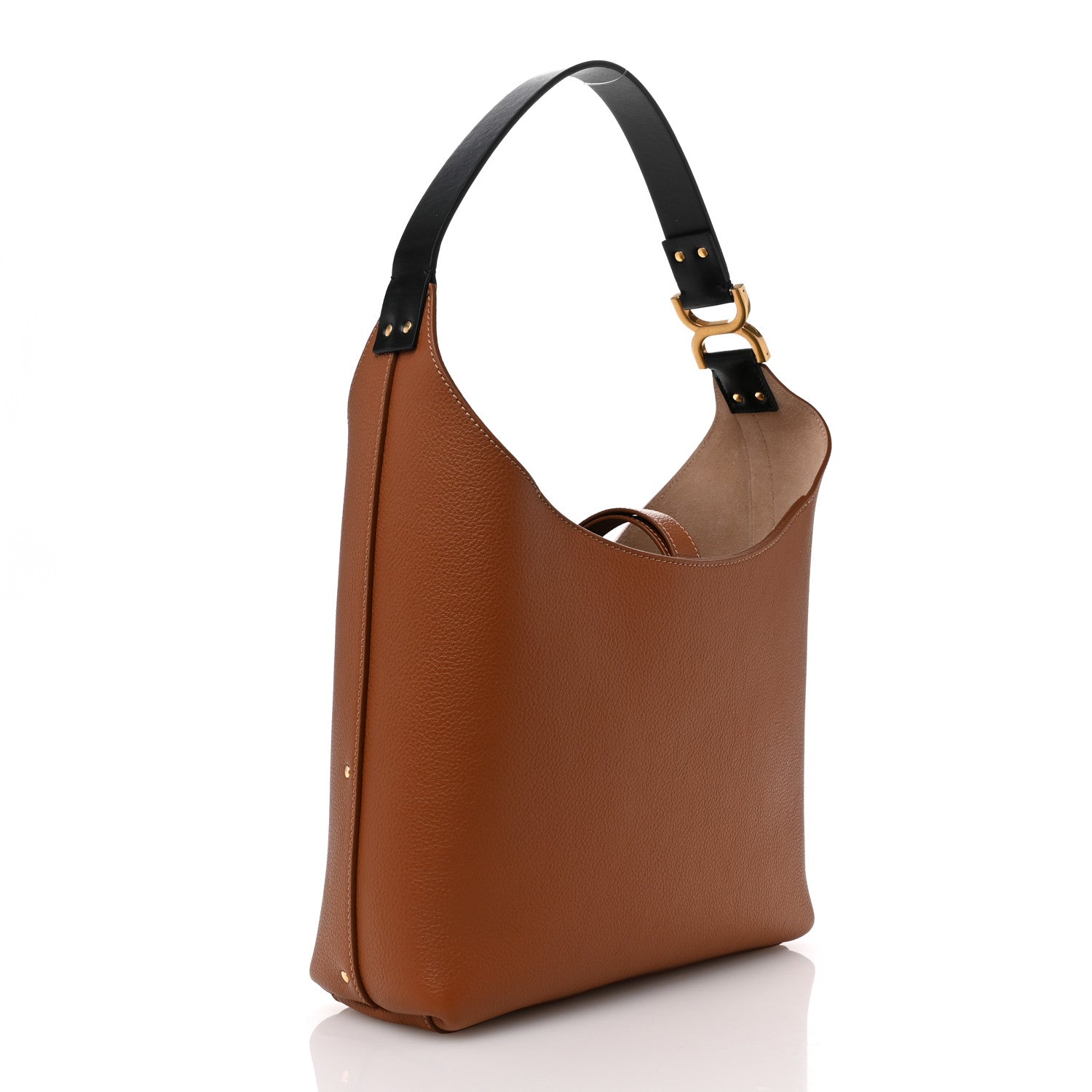 Chloe Grained Calfskin Small Marcie Hobo Bag Tan 3 of 10