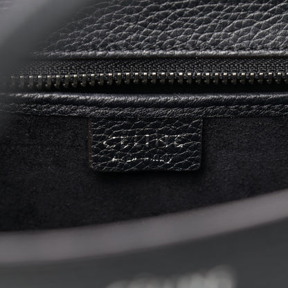 Celine Drummed Calfskin Nano Luggage Black 5 of 12