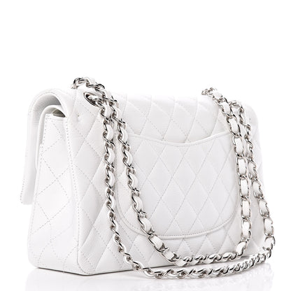 Chanel Caviar Quilted Medium Double Flap White 3 of 23