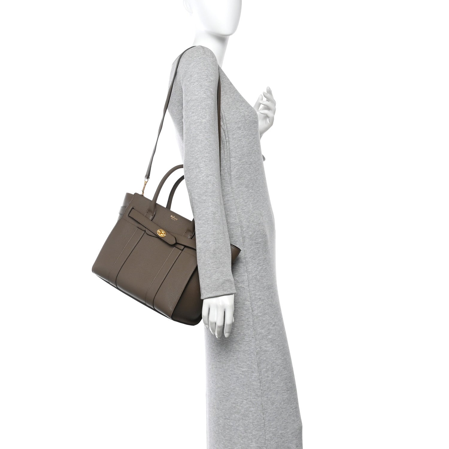 Mulberry Classic Grain Small Zipped Bayswater Clay 2 of 10