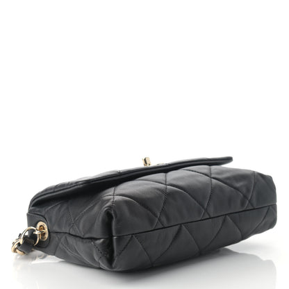 Chanel Lambskin Quilted On The Shoulder Flap Black 4 of 10