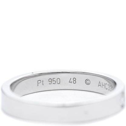 Cartier Platinum Diamond 3mm C De Wedding Band Ring 48 4.5 5 of 6