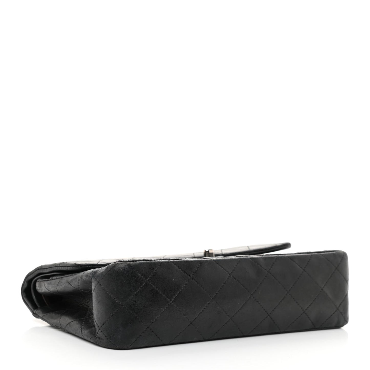 Lambskin Quilted Small Double Flap Black