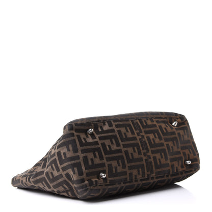 Fendi Zucca Top Handle Tote Tobacco 4 of 10