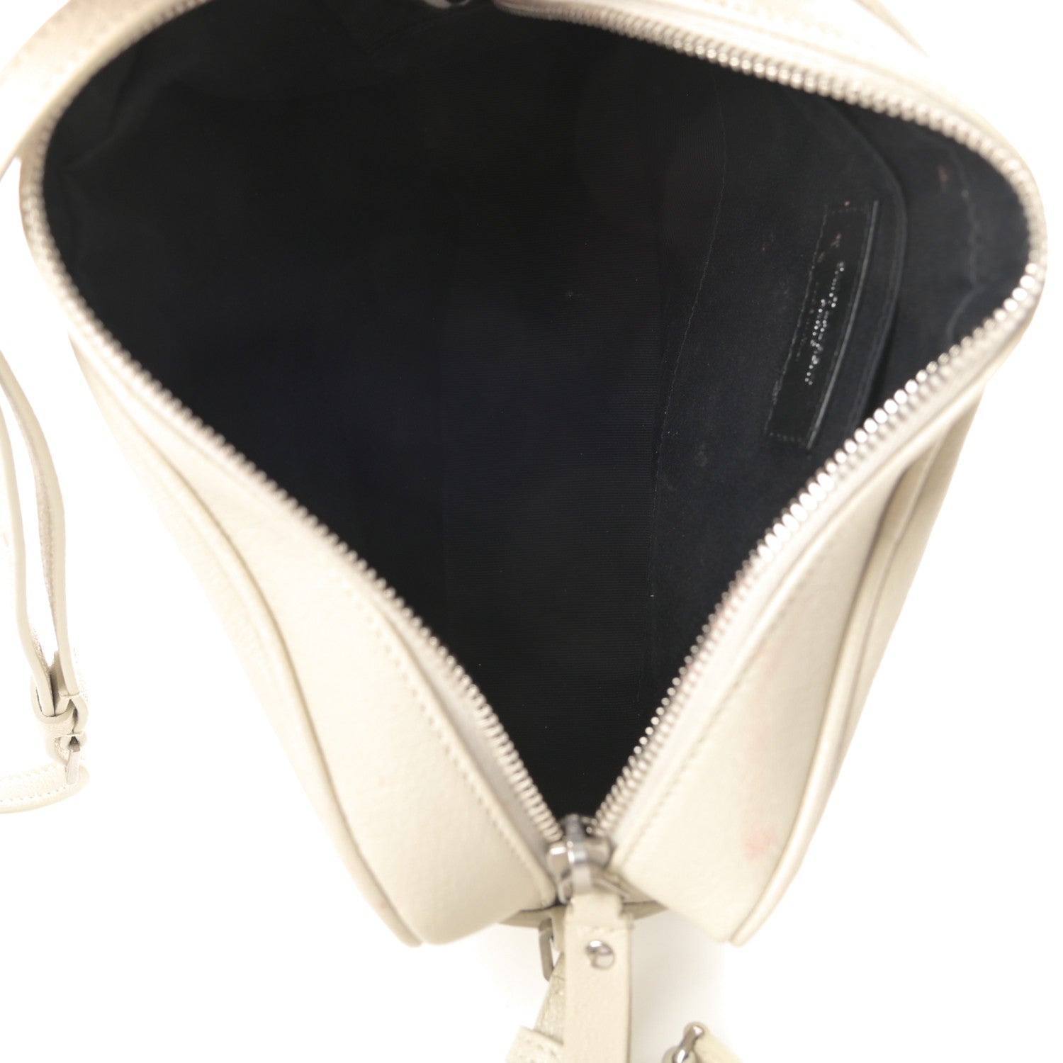 Saint Laurent Lambskin Monogram Small Lou Camera Bag White 5 of 13