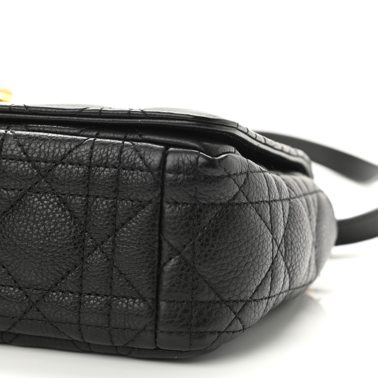 Christian Dior Calfskin Cannage Small Caro Bag Black 10 of 10