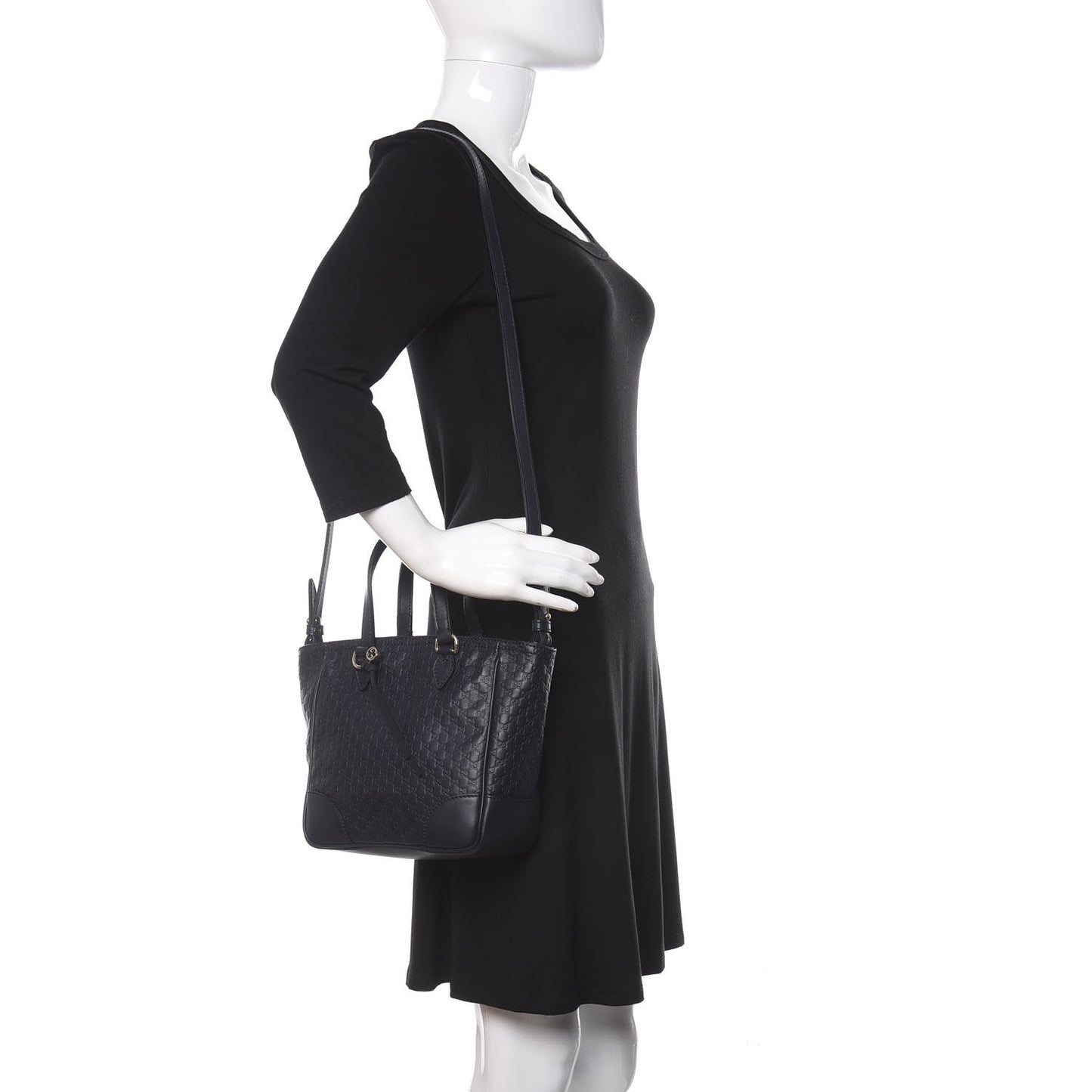 Microguccissima Small Bree Tote Navy