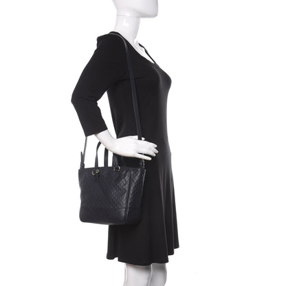 Gucci Microguccissima Small Bree Tote Navy 2 of 10