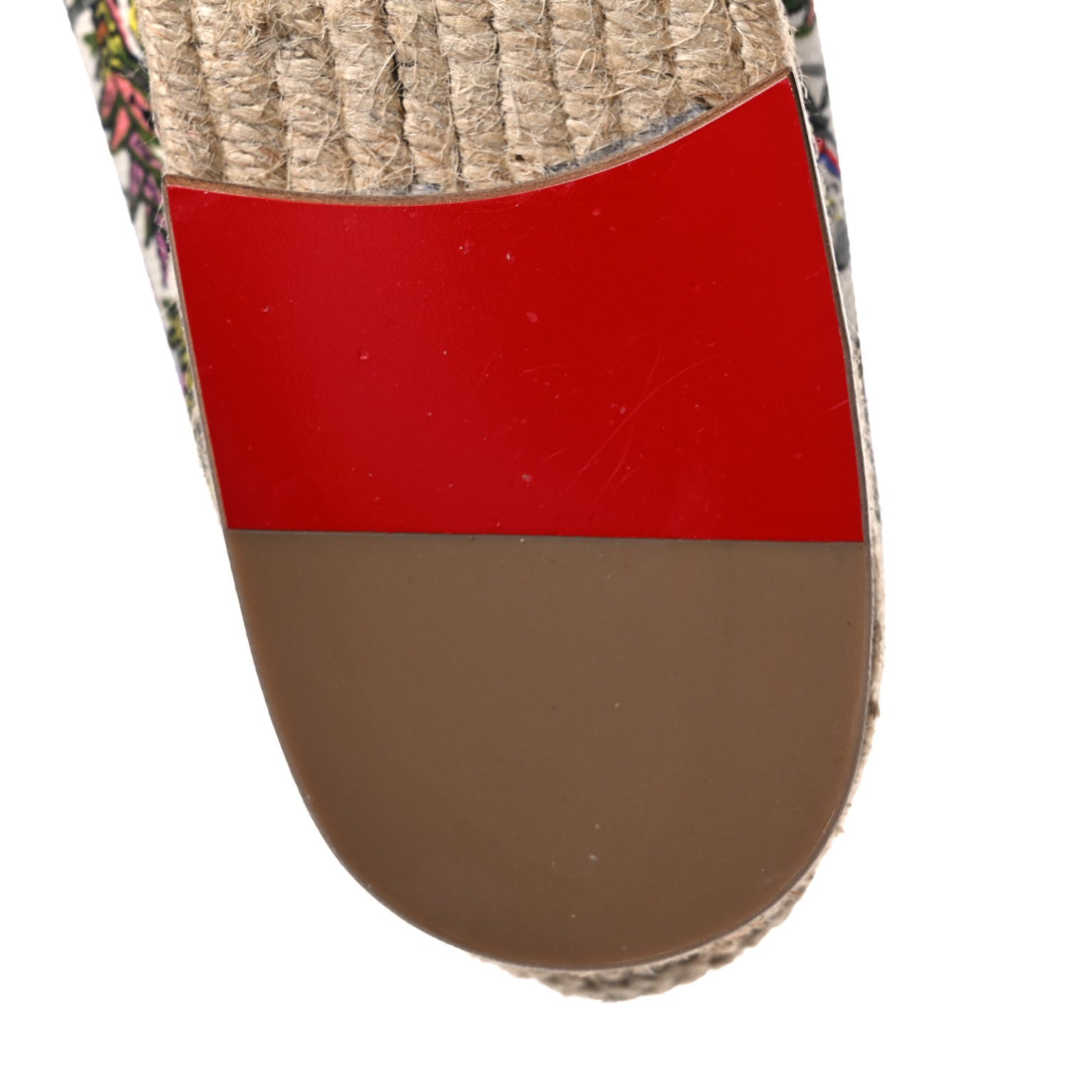 Christian Louboutin Canvas Loubi Jungle Print Ares Spikes Flat Espadrilles 41 Ivory Gold 9 of 15