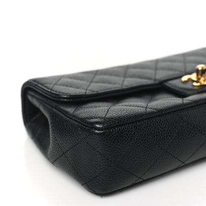 Chanel Caviar Quilted East West Flap Black 9 of 11