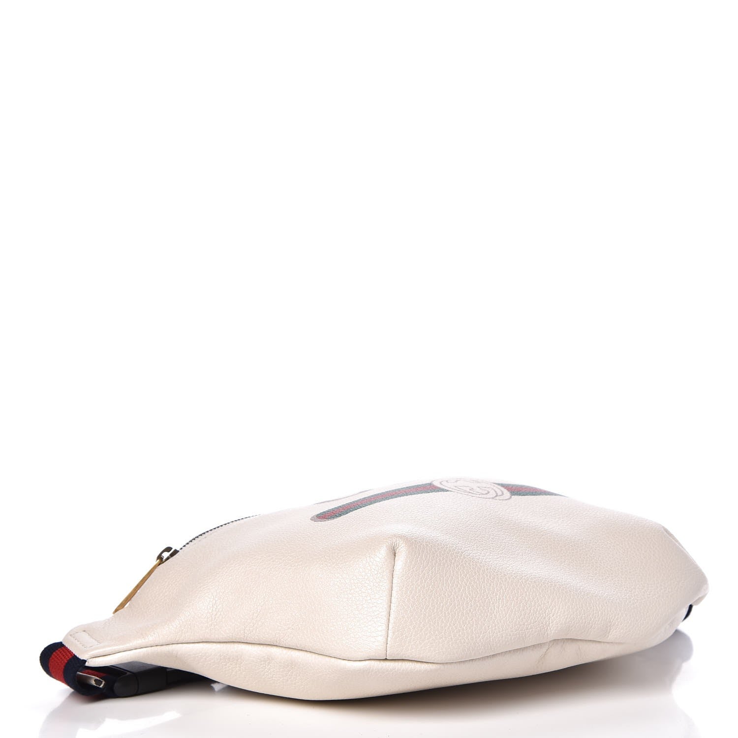 Gucci Grained Calfskin Logo Belt Bag White 4 of 9