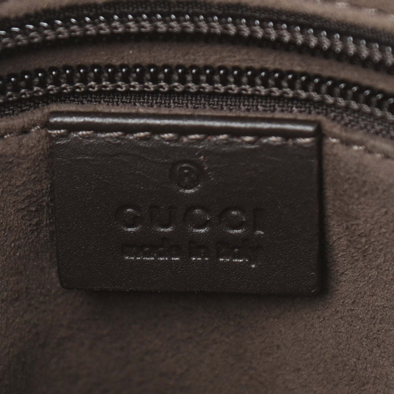 Gucci GG Supreme Monogram Small Zippered Tote Dark Brown 6 of 10