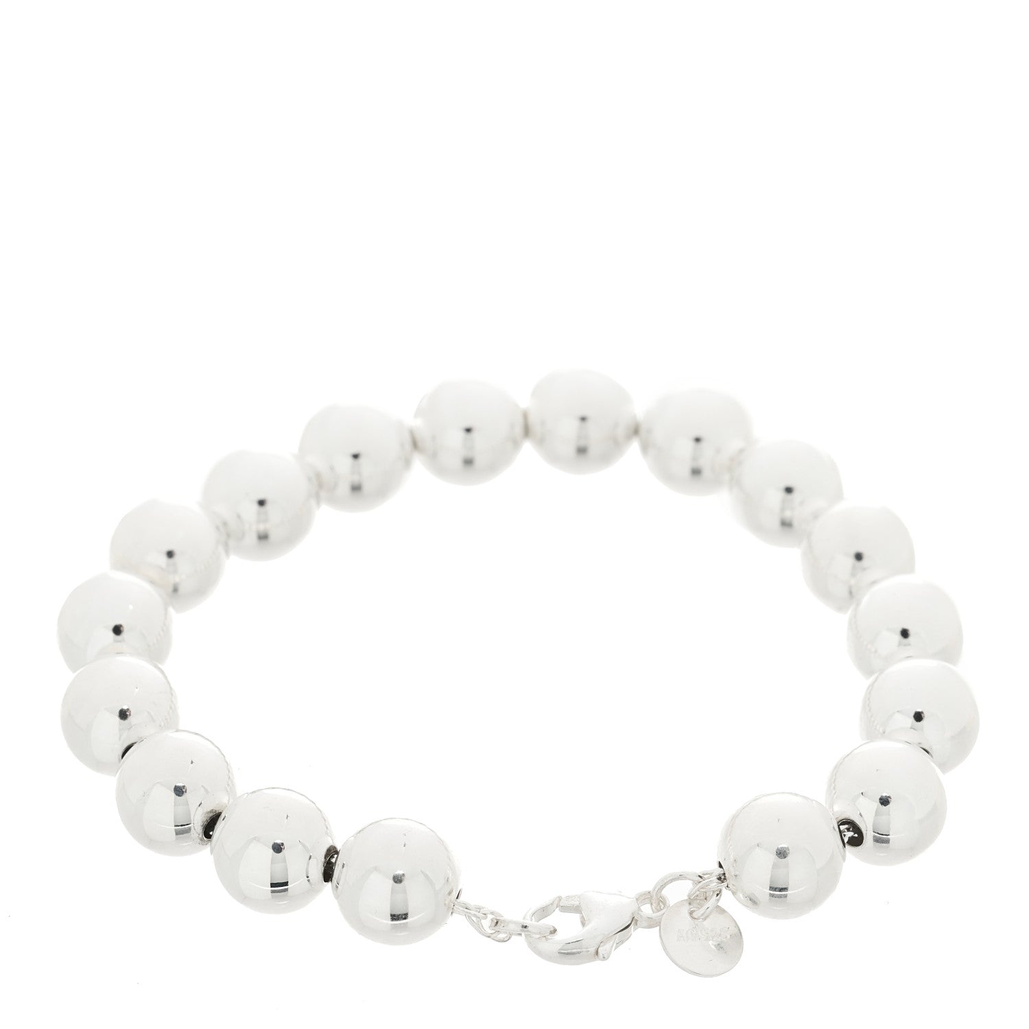 Tiffany Sterling Silver 10mm Hardwear Ball Bracelet 2 of 4