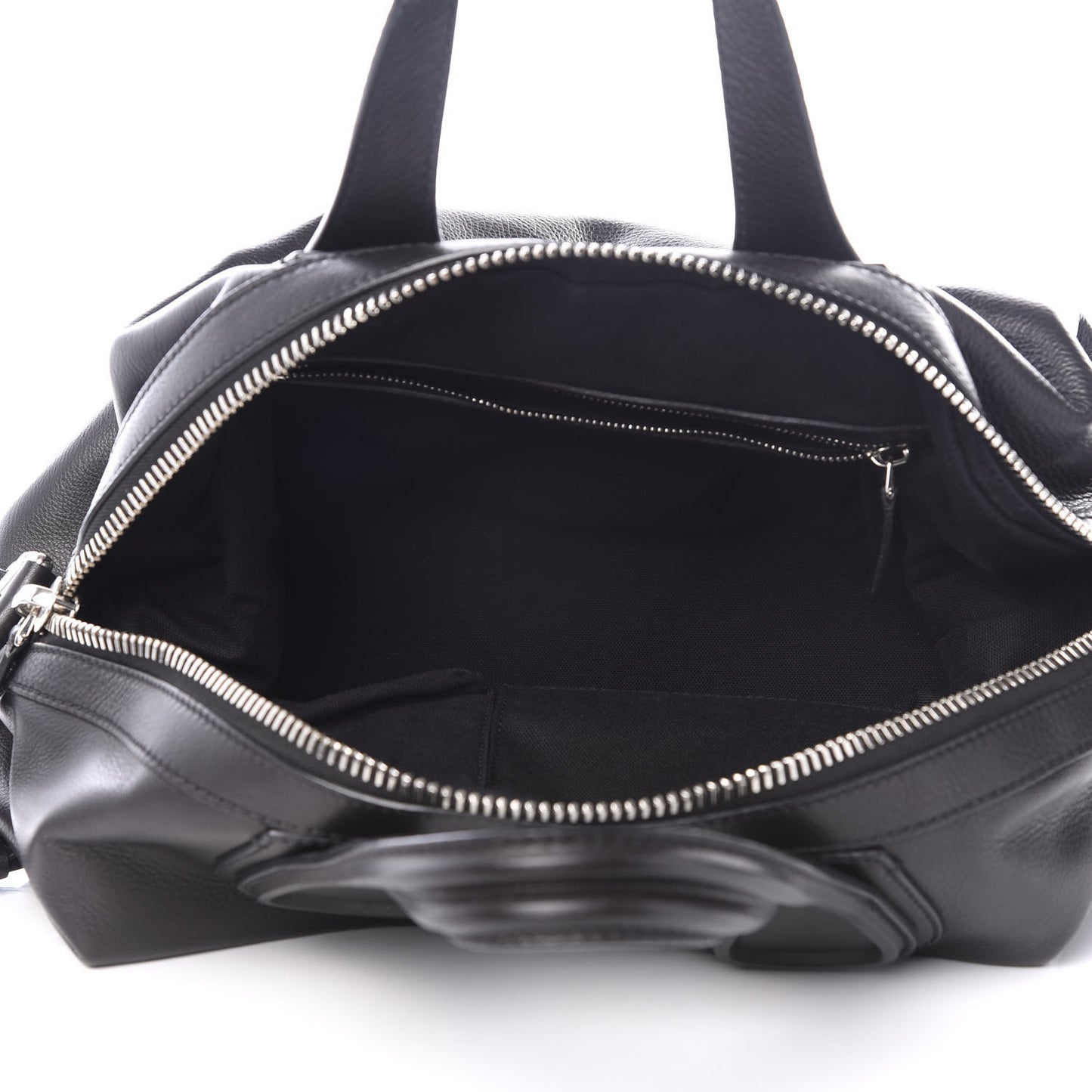 Waxy Grained Calfskin Medium Nightingale Black