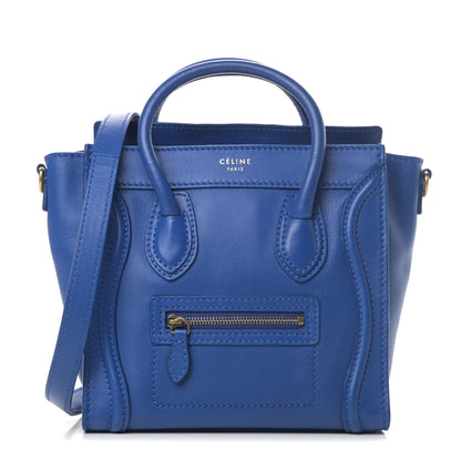 Celine Smooth Calfskin Nano Luggage Royal Blue 1 of 14